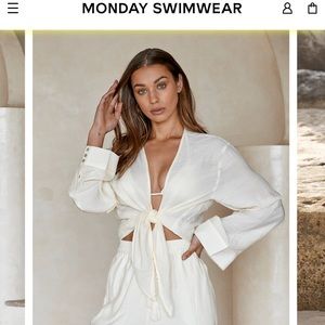 🚫🚫SOLD🚫🚫Monday Swimwear Tahiti Set - 🍋 YELLOW CRINKLE 🍋